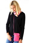 SHLDR STRAP BAG - hot pink